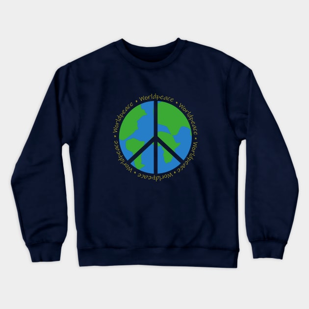 Worldpeace Crewneck Sweatshirt by Vick Debergh